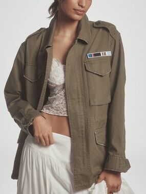 Anthropologie Pilcro Cotton Utility Jacket